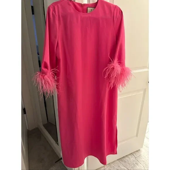 plain hot pink dress Tuscan Holiday Dress